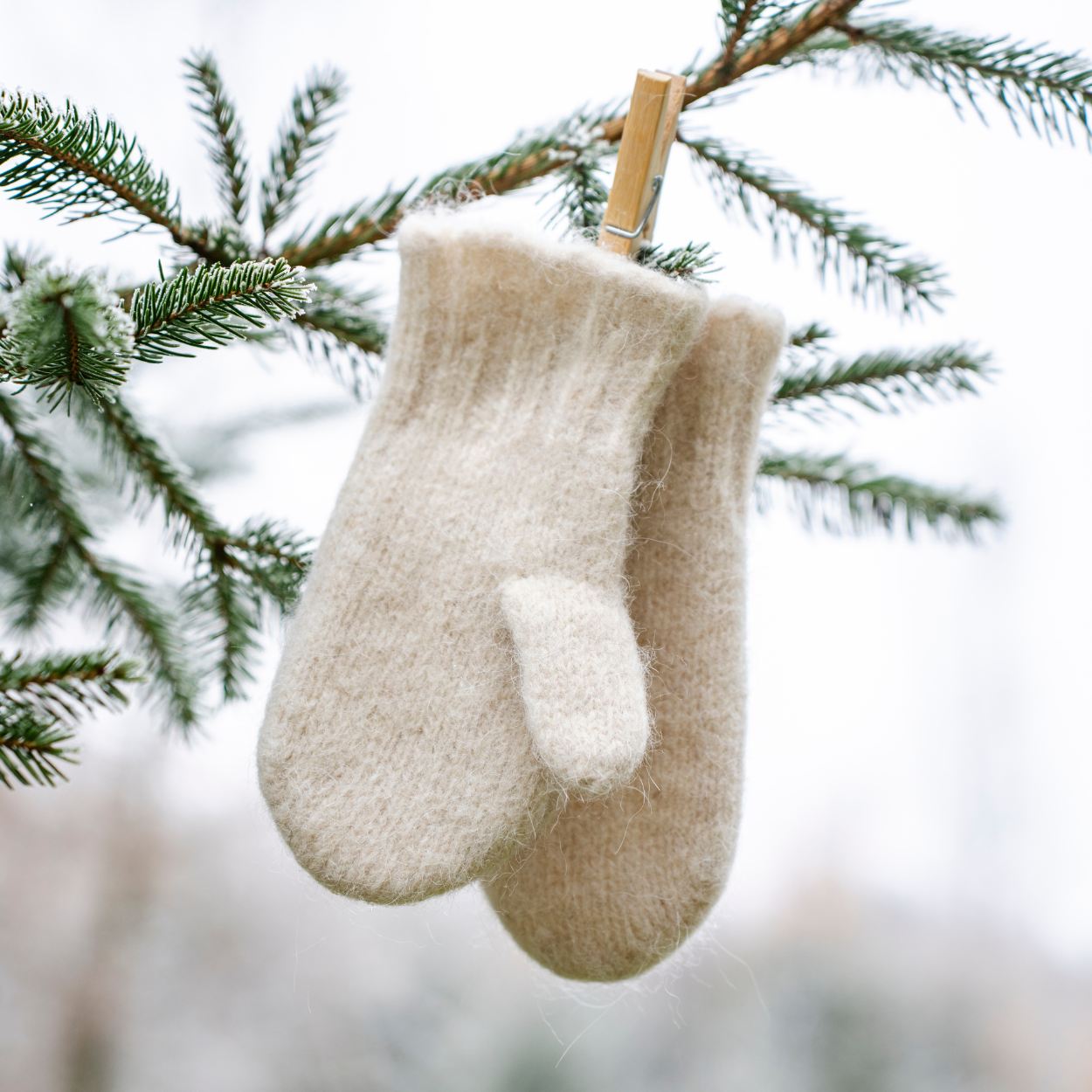 Alpaka Kinder Fäustlinge