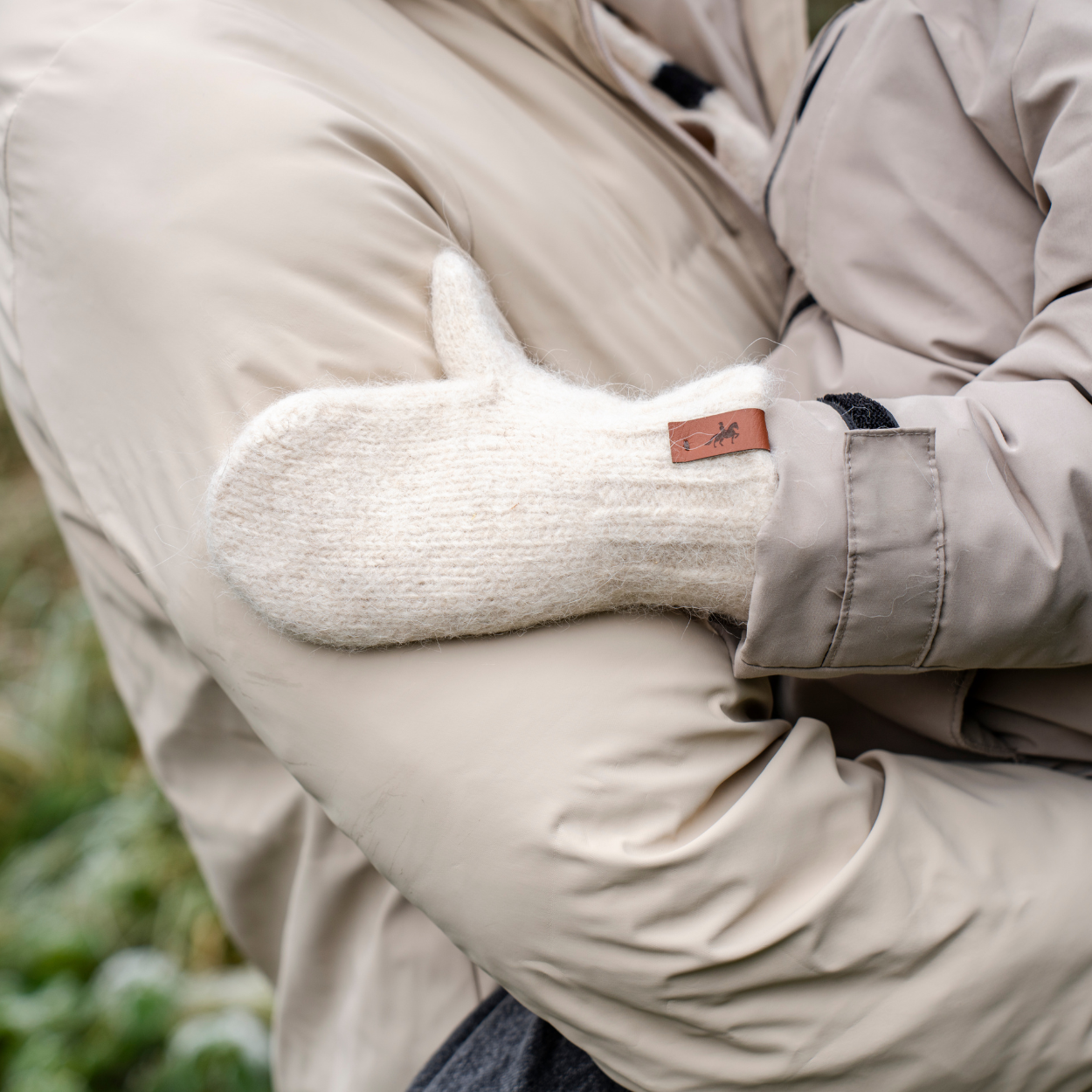 Alpaka Kinder Fäustlinge